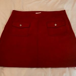 Suede skirt